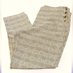 Michael Kors checkered monogram Print pants Size 28 NWOT